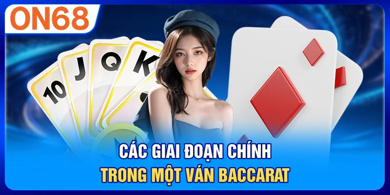Các giai đoạn chính trong một ván Baccarat